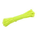 20m 9-Core Nylon+Polyester Full-light Outdoor Camping Tent Rescue Bundled Fluorescent Climbing Rope(Yellow)