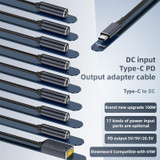 DC 5.5 x 1.0mm to USB-C / Type-C Male 100W Computer Charging Adapter Connector