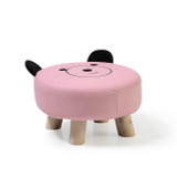 Mini Sofa Children Cartoon Baby Chair Lovely Chair(Pink stool)