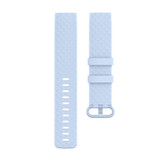 Color Buckle TPU Wrist Strap Watch Band for Fitbit Charge 4 / Charge 3 / Charge 3 SE, Size: S(Light Blue)