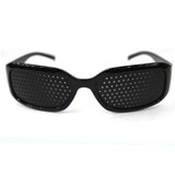 Outdoor Protective Goggles Mesh Glasses Eyes Health Care Vision Care Pinhole Glasses(Black)