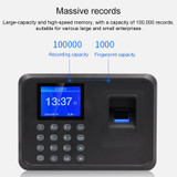 F01 Fingerprint Time Attendance Machine with 2.4 inch TFT Screen, UK Plug