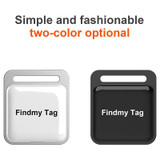 Findmy Tag Square Smart Bluetooth Anti- lost Alarm Locator Tracker(White)