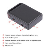 TK102B 2G GSM / GPRS /  GPS Locator Vehicle Car Mini Realtime Online Tracking Device Locator Tracker for Kids, Cars, Pets, GPS Accuracy: 5-15m