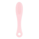 Blackhead Brush Face Cleansing Extractor Remover Tool Silicone Finger Massage Brush Face Exfoliating Cleansing Tool(Pink)