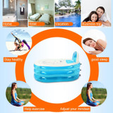 Adult Inflatable Folding Bath Warm Bath, Color Random Delivery, Size:130x70x70cm