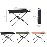 ShineTrip A378 Outdoor Camping Oxford Cloth + Alloy Folding Table(Army Green)