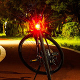 2 PCS AS-08 200LM Aluminum Alloy LED Bicycle Taillight(Red)