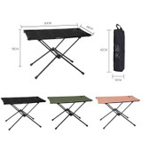 ShineTrip A378 Outdoor Camping Oxford Cloth + Alloy Folding Table(Black)