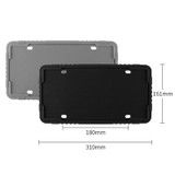 For North American Models Silicone License Plate Frame, Specification: 1pcs Black
