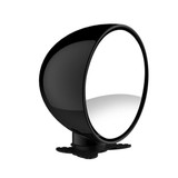 3R-044 Auxiliary Rear View Mirror Car Adjustable Blind Spot Mirror Wide Angle Auxiliary Rear View Side Mirror(Black)