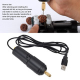 USB Interface 360 Mini Electric Drill Manual Glue Drilling Electric Drill, Set: Drill+10pcs Wrench