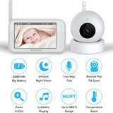 ABM201 4.5 inch Wireless Video Night Vision Baby Monitor Security Camera(EU Plug)