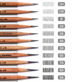 12pcs /Box Marco 7001 Sketch Pencil Children Original Wooden Word Learning Stationery Art Calligraphy Drawing Pencil, Lead hardness: HB