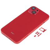 Back Housing Cover with SIM Card Tray & Side  Keys & Camera Lens for iPhone 13(Red)
