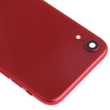 Battery Back Cover Assembly (with Side Keys & Speaker Ringer Buzzer & Motor & Camera Lens & Card Tray & Power Button + Volume Button + Charging Port + Signal Flex Cable & Wireless Charging Module) for iPhone XR(Red)