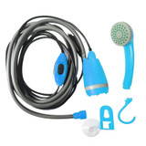 12V Portable Outdoor Universal Car Electric Shower Sprinkler Washer (Blue)