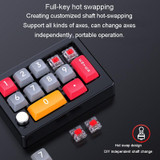 MKESPN 13 Keys RGB Multi-Function Macro Programming Mechanical Keypad Wired With Knob Keyboard(Black)