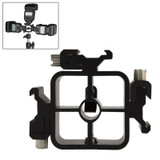 XF0003 Triple Heads Hot Shoe Mount Adapter Flash Holder Bracket Light Stand Holder