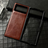 For Xiaomi Mix Fold 3 Crazy Horse Texture Leather Shockproof Phone Case(Brown)