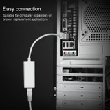 USB 2.0 Ethernet Adapter for Tablet PC / Android TV, Length: 20cm(White)