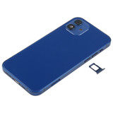 Battery Back Cover (with Side Keys & Card Tray & Power + Volume Flex Cable & Wireless Charging Module) for iPhone 12(Blue)