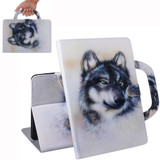 Wolf Pattern Horizontal Flip Leather Case for Huawei MediaPad M5 Lite 8 / Honor Tab 5, with Holder & Card Slot & Wallet
