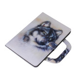 Wolf Pattern Horizontal Flip Leather Case for Huawei MediaPad M5 Lite 8 / Honor Tab 5, with Holder & Card Slot & Wallet
