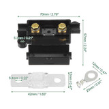 6 in 1 For Dual Battery Systems ANS Car Fuse Holder Fuse Box Kit, Current:150A