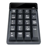 K6 19 Key Mini Wireless Bluetooth Digital Keyboard Suspended Mechanical Universal Keypad 4.0(Black)