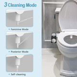 Bidet Toilet Seat Attachment With Hot & Cold Double Nozzle Personal Hygiene 1/2  For Asia/Australia/UK 