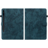 For Samsung Galaxy Tab S7+/Tab S8+ Tiger Pattern Flip Leather Tablet Case(Dark Blue)