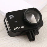 PULUZ Housing Shell CNC Aluminum Alloy Protective Cage with 37mm UV Filter Lens for Xiaomi Mijia Small Camera (Black)