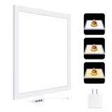 PULUZ 1200LM LED Acrylic No Polar Dimming Shadowless Light Pad with Switch for 40cm Photo Studio Box(US Plug)