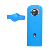 PULUZ Silicone Protective Case with Lens Cover for Ricoh Theta SC2 360 Panoramic Camera(Blue)