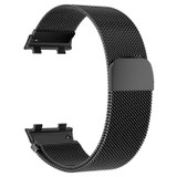 For OPPO Watch 41MM Smart Watch Milanese Stainless Steel Metal Watch Band(Black)