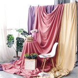 1 x 2.4m Photo Background Cloth Increased Widened Photography Cloth Live Broadcast Solid Color Cloth(Purple)