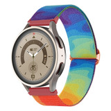 For Coros Pace 2 / Coros Apex 42mm 20mm Painted Colorful Nylon Woven Buckle Watch Band(Liquid Colorful)