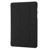 For Samsung Galaxy Tab S9+ Deformation Silicone Leather Tablet Case(Black)