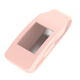 Smart Watch Silicone Clip Button Protective Case for Fitbit Inspire / Inspire HR / Ace 2(Pink)