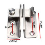 Small Left Open Stainless Steel Sliding Door Latch No Punch Latch Door Bolt Catch With Screw