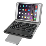 Universal Detachable Magnetic Bluetooth Touchpad Keyboard Leather Tablet Case with Holder for 10.1 inch iSO & Android & Windows Tablet PC(Black)
