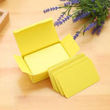 5 PCS Memory Cards Blank DIY Graffiti Word Cards Small Memo Pad Blocks Memorandum Note Word Cards(Yellow)