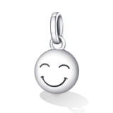S925 Sterling Silver Smiley Pendant DIY Bracelet Necklace Accessories