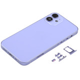 Back Housing Cover with SIM Card Tray & Side  Keys & Camera Lens for iPhone 12 mini(Purple)