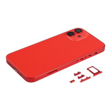 Back Housing Cover with SIM Card Tray & Side  Keys & Camera Lens for iPhone 12 mini(Red)