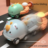 Cartoon Cute Pet Pull Back Car Children Mini Puzzle Inertia Car Toy(Bee)