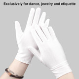 Labor Protection White Anti-sweat Cloth Thickened Gloves 1 Pair