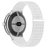 For Google Pixel Watch 2 Nylon Braided Watch Band(White)