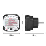 BSIDE AST01 Plug Power Tester Electrical Socket Detector EU Plug